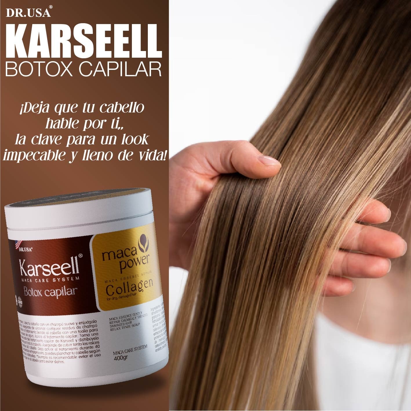 Karseell Tratamiento Capilar con Colágeno – Fortalece y Repara