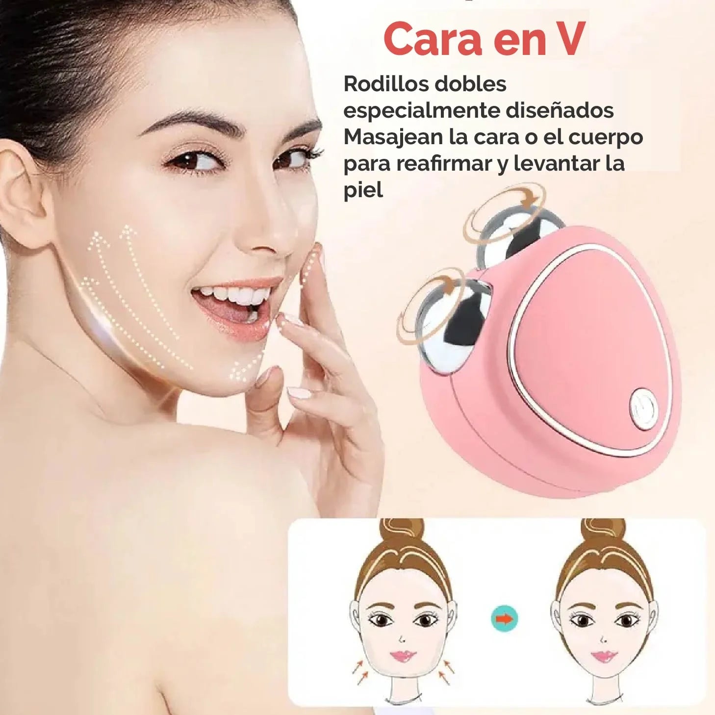 MASAJEADOR FACIAL DE MICROCORRIENTE - SKINDION™